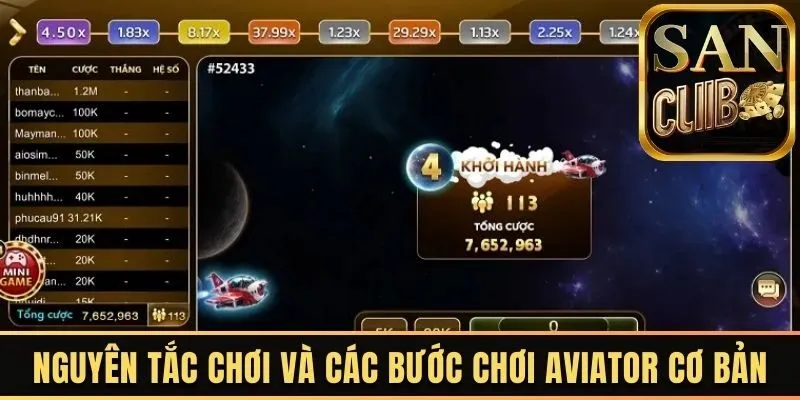 Nguyên tắc chơi và các bước chơi Aviator cơ bản