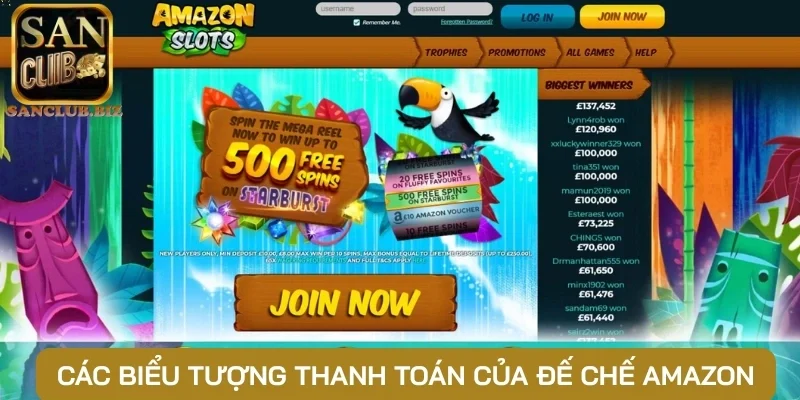 Các biểu tượng thanh toán của Đế chế Amazon