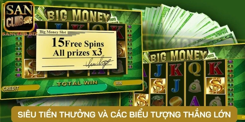 Siêu tiền thưởng và các biểu tượng thắng lớn